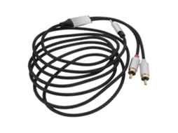 Cabo De Áudio Usb-c Duplo Para Rca 2 M, Adaptador Portátil E Leve Com