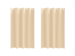 Maison Exclusive - Cortinas Blackout Com Argolas 2 Pcs Creme 175 X 140 Cm