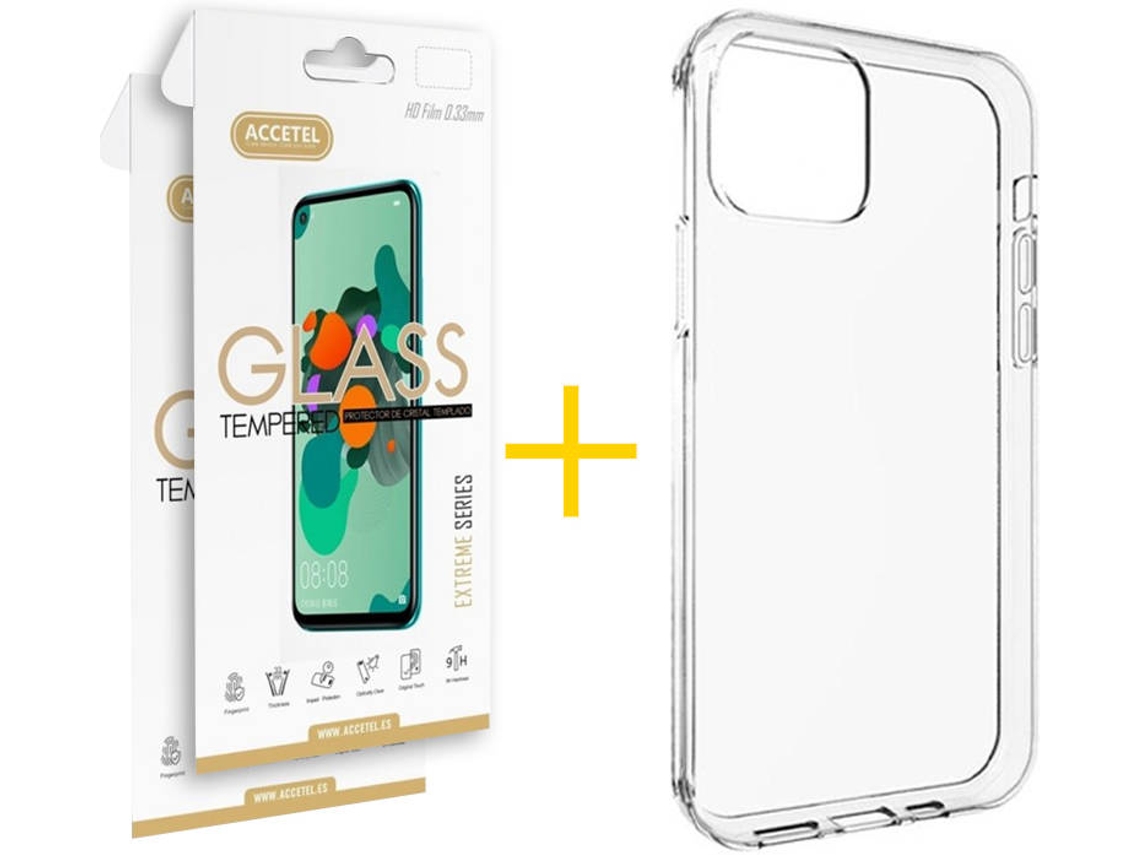 Capa + 2 Películas para iPhone 11 ACCETEL Transparente Claro