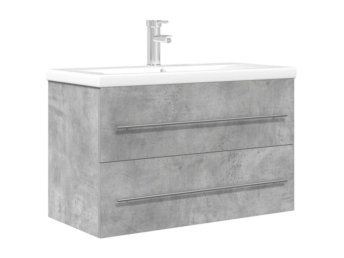 Bathroom Furniture Set, Bathroom Furniture Sets Vidaxl Cinzeto Madeira Processada (80 X 38.5 X 48 Cm)