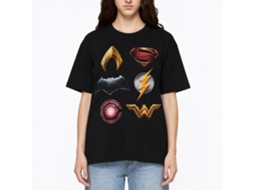 Justice League Movie Logos T-shirt Unisex Adults Size:l