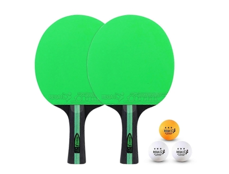 Conjunto de raquetes de pingue-pongue e tênis de mesa, pacote com 2 raquetes de pingue-pongue com 3 bolas e bolsa de transporte para Be Unikm