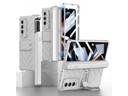 Capa Flip Com Proteção Magnética Integrada Gkk Para Samsung Galaxy Z Fold4 Com Estojo Para Caneta.