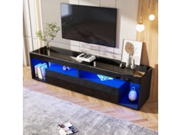 Armário Tv Led Preto, 2 Gavetas, Até 70". Cs