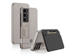 Capa De Couro Com Aba Dobrável Gkk Para Samsung Galaxy S25+ 5g