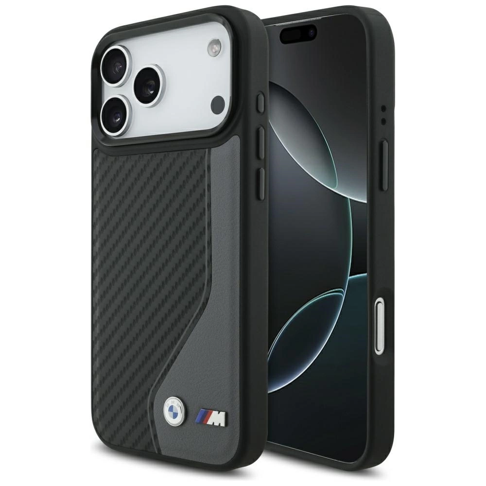 Capa Protetora Bmw Para Iphone 17 Pro Max M Carbon Logo Com Magsafe