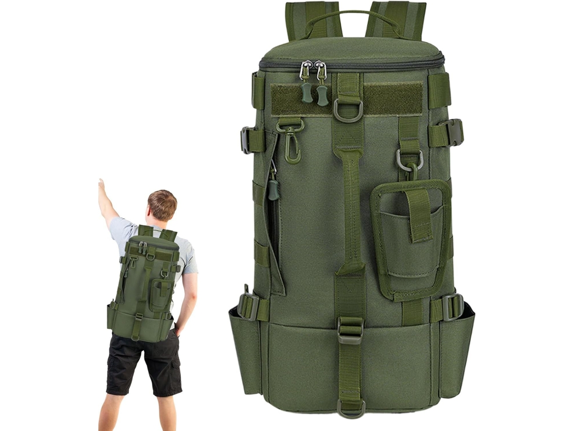 De Pesca | Para Caminhadas Com Suporte Para Vara De Pesca E Compartimentos Integrados, Bolsa Gokoco