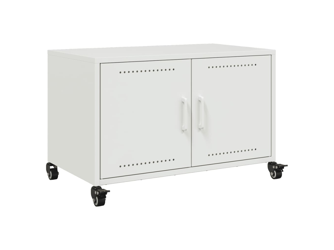 Móvel de tv VIDAXL Branco Aço (100.5x39x43.5 cm)