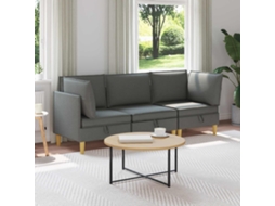 Vidaxl Conjunto De Sofá Modular Com Armazenamento 3 Pcs