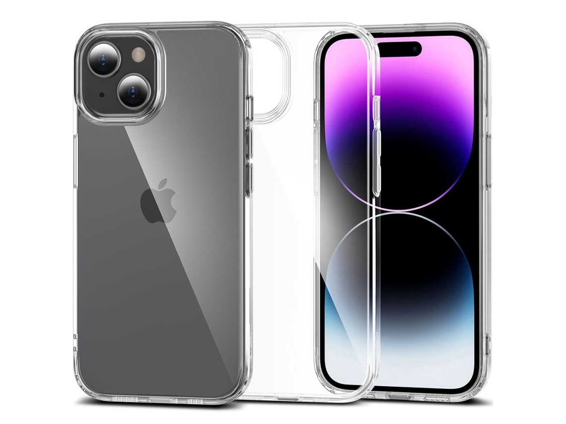 Capa Híbrida TECH PROTECT Flexair Para Iphone 15 Proteção De Tela De Alumínio