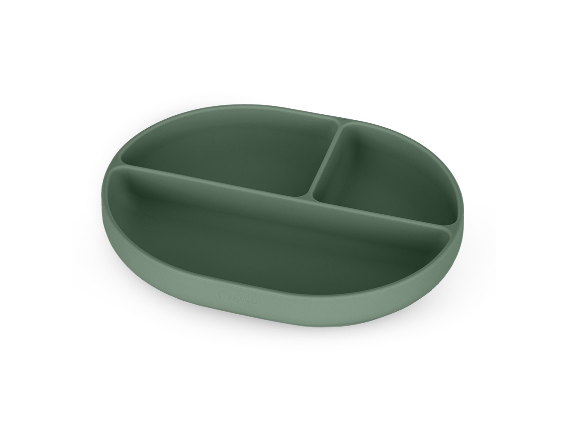 Prato de Silicone Dividido PETITE&MARS Take&Match Misty Green