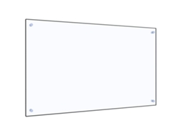 Kitchen Backsplash, Kitchen Backsplashes Vidaxl Transparente Vidro (100 X 60 X 0.6 Cm)