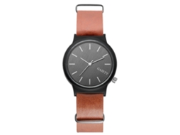 Reloj Hombre De Aleación Estilo Simple Dial Redondo Correa De Pu Cuarzo (marrón Claro)