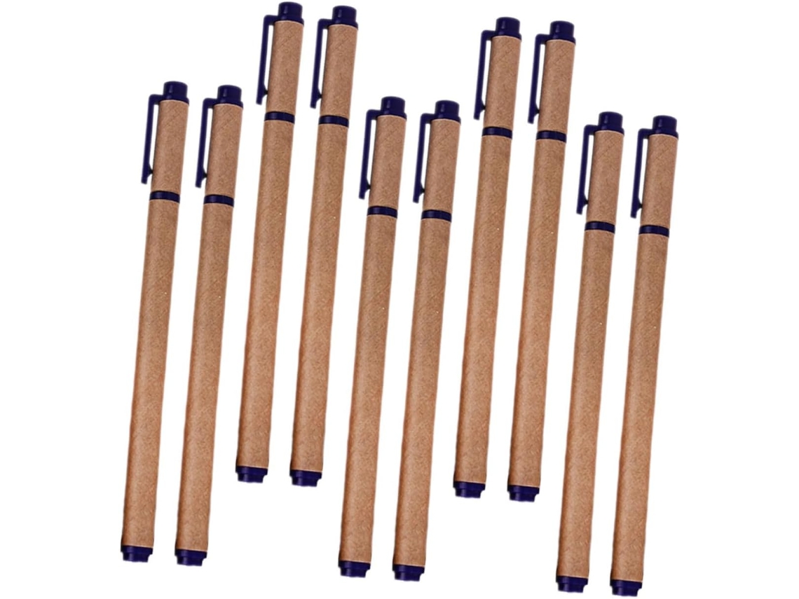 Conjunto De 10 Canetas Em Gel Veemoon, Papel Kraft, Para Escrita,
