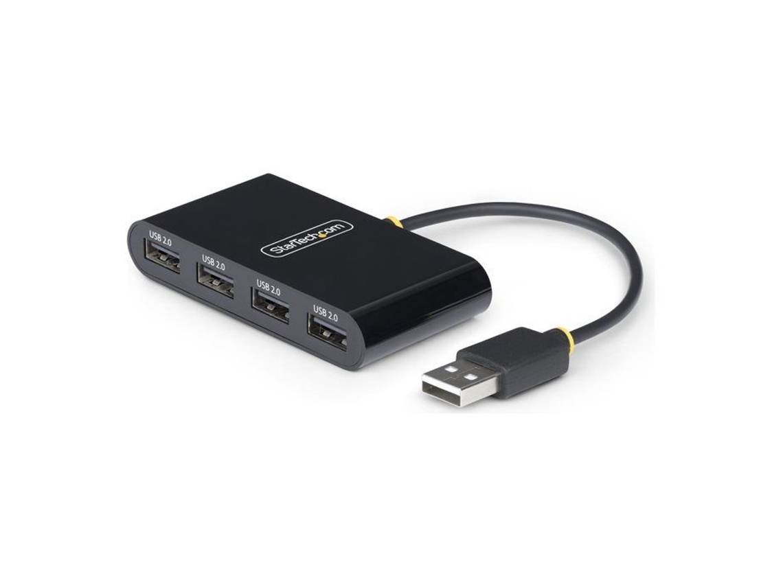 Startech.com Hub USB de 4 portas alimentado por barramento, plug and play, compacto e portátil, Slowmoose