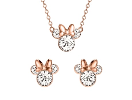 Conjunto de brincos com colar Disney Minnie Peers Hardy