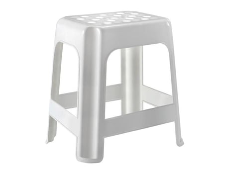 Banco de banheiro branco 100 kg, plástico Heidrun