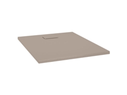 Base de Duche VIDAxL Smc 100x80 cm Castanho