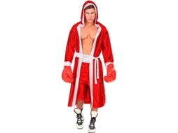 Fato de boxer vermelho e branco para homem