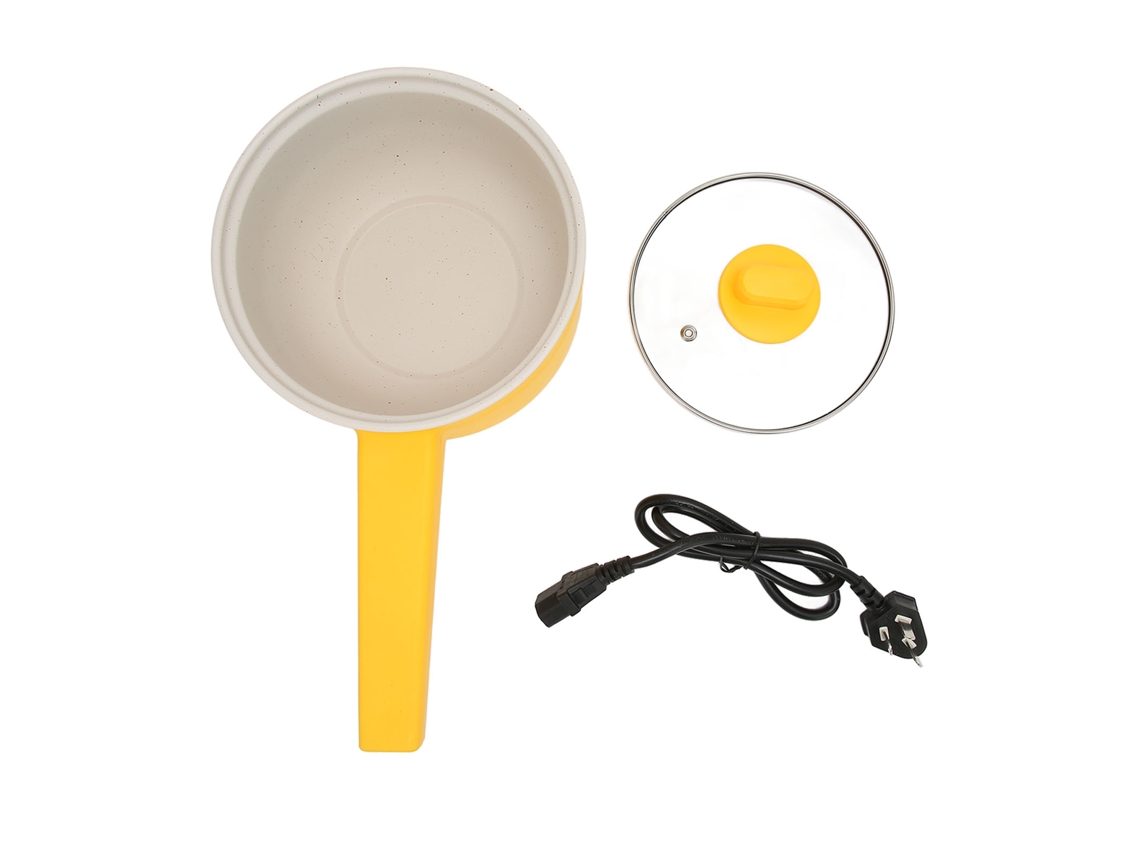 Panela elétrica multifuncional 1,8l com tubo de aquecimento anular e cabo longo 600w para casa
