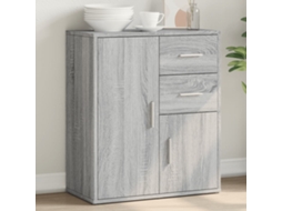 Vidaxl Aparador 60x31x70 Cm Derivados De Madeira Cinzento Sonoma