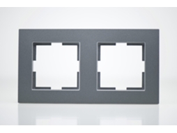 Placa de Acabamento de Plástico Defumado 2 Postes 81X155X10Mm
