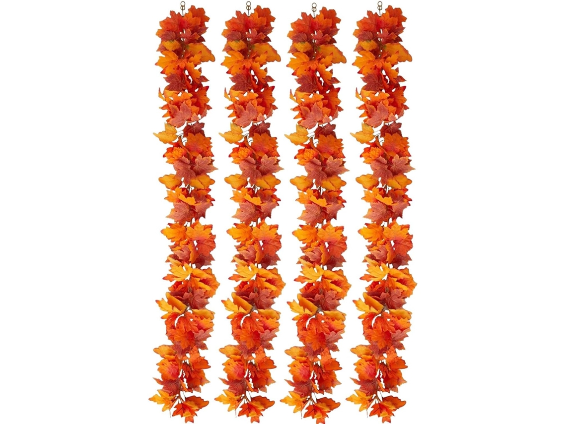 Guirlanda De Outono Com 4 Peças - Guirlandas Decorativas Artificiais Para O Dia De Ação De Graças |