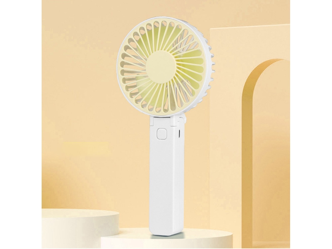 Ventilador De Mão - Mini Ventilador - Recarregável - Três Modos - Pequeno Ventilador Portátil Com Usb (amarelo)