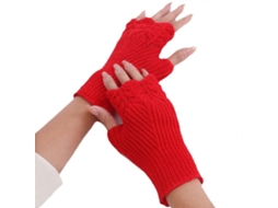 Luvas de Malha Sem Dedos Comprimento do Pulso Luvas Meio Dedo Inverno Luva Quente TAISHENGDA