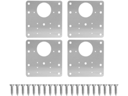Valiclud Conjunto De 4-placas Reparo Metálicas Em Aço Inoxidável Com Parafusos Para Dobradiças Armários E Cozinha