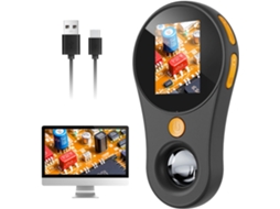 Microscópio Digital Macro Portátil com Foco Fixo, Tela Ips de 2", Ampliação de 100x, Compatível com Pc, Microscópio de Bolso Portátil BRILVIBERA
