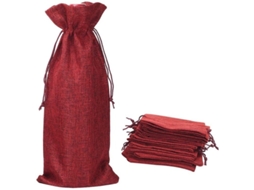 Sacos de Juta Conjunto de 10 Sacos de Juta para Garrafas de Vinho NEVEANCE