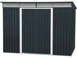 Abrigo Jardim - Top Shed Pentroof 8x6 - Metal - Cor Cinza Antracite DURAMAX