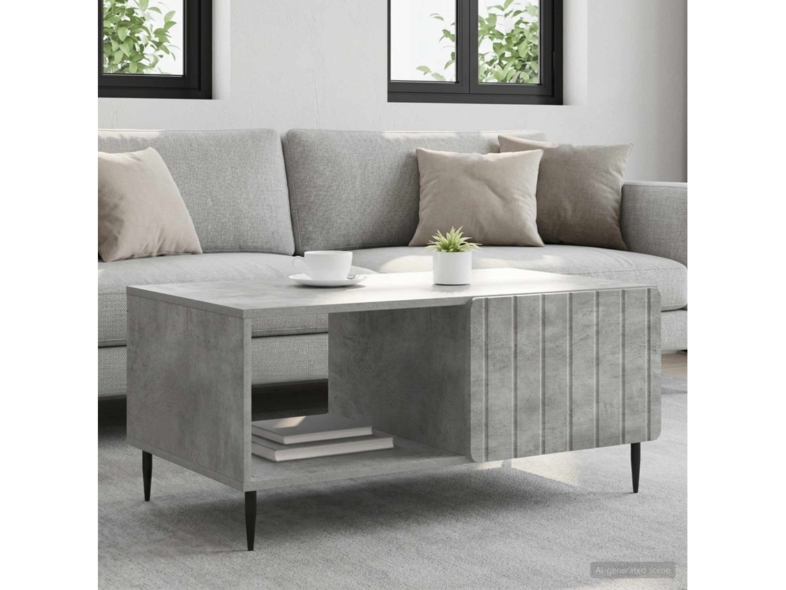 Vidaxl Mesa De Centro Cinzento Cimento 90 X 50 X 40 Cm