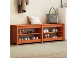 Vidaxl Banco Para Sapatos 160 X 36,5 X 50 Cm Castanho Encerado