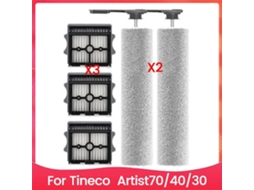 Conjunto De Escova Rotativa E Filtro De Substituição Para Aspirador De Pó E Água Sem Fio Artist 70/40/30._ozo