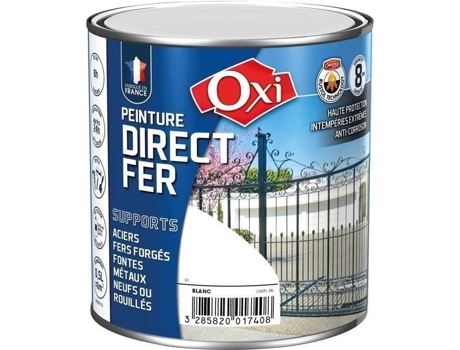 Tinta Direta Sobre Ferro Oxi 250 Ml Verde Folhagem Brilhante Antiferrugem