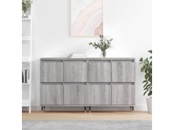 Vidaxl Aparadores 2 Pcs Derivados De Madeira Cinzento Sonoma