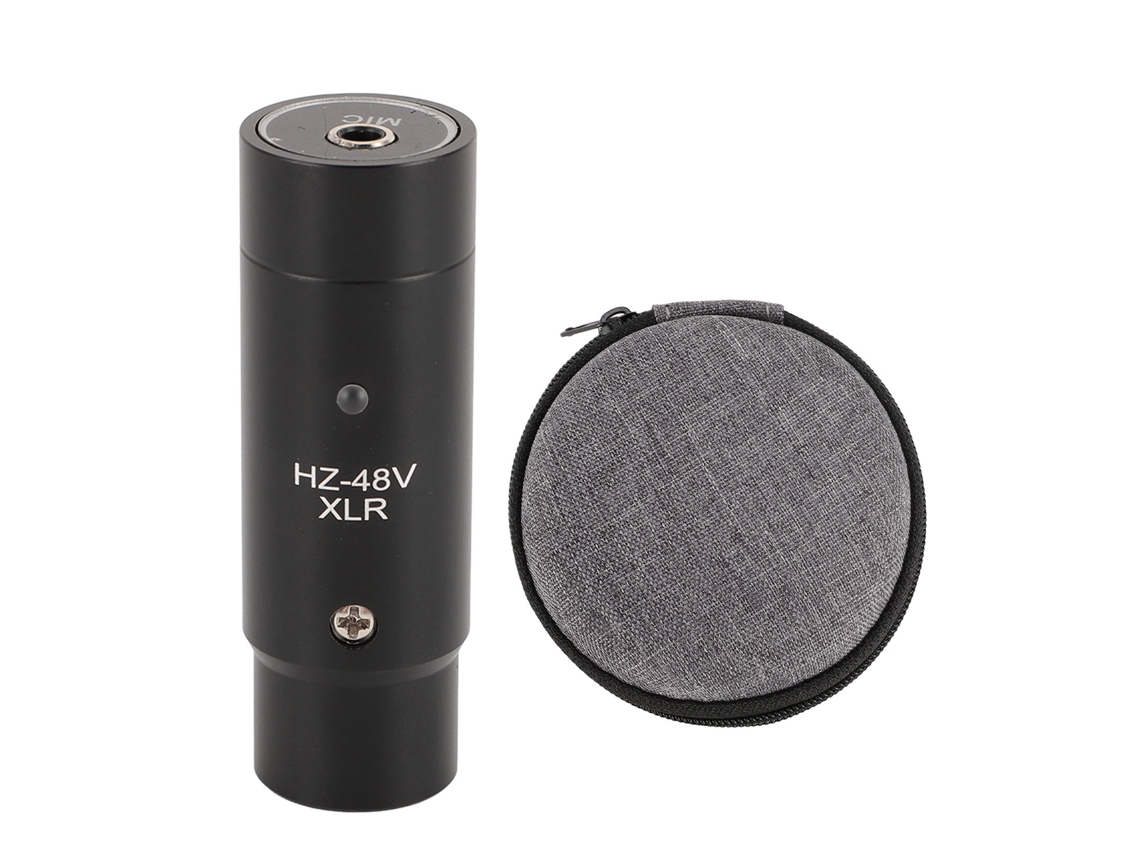 Adaptador Microfone com Alimentação Fantasma 48V XLR Macho | S/MARCA