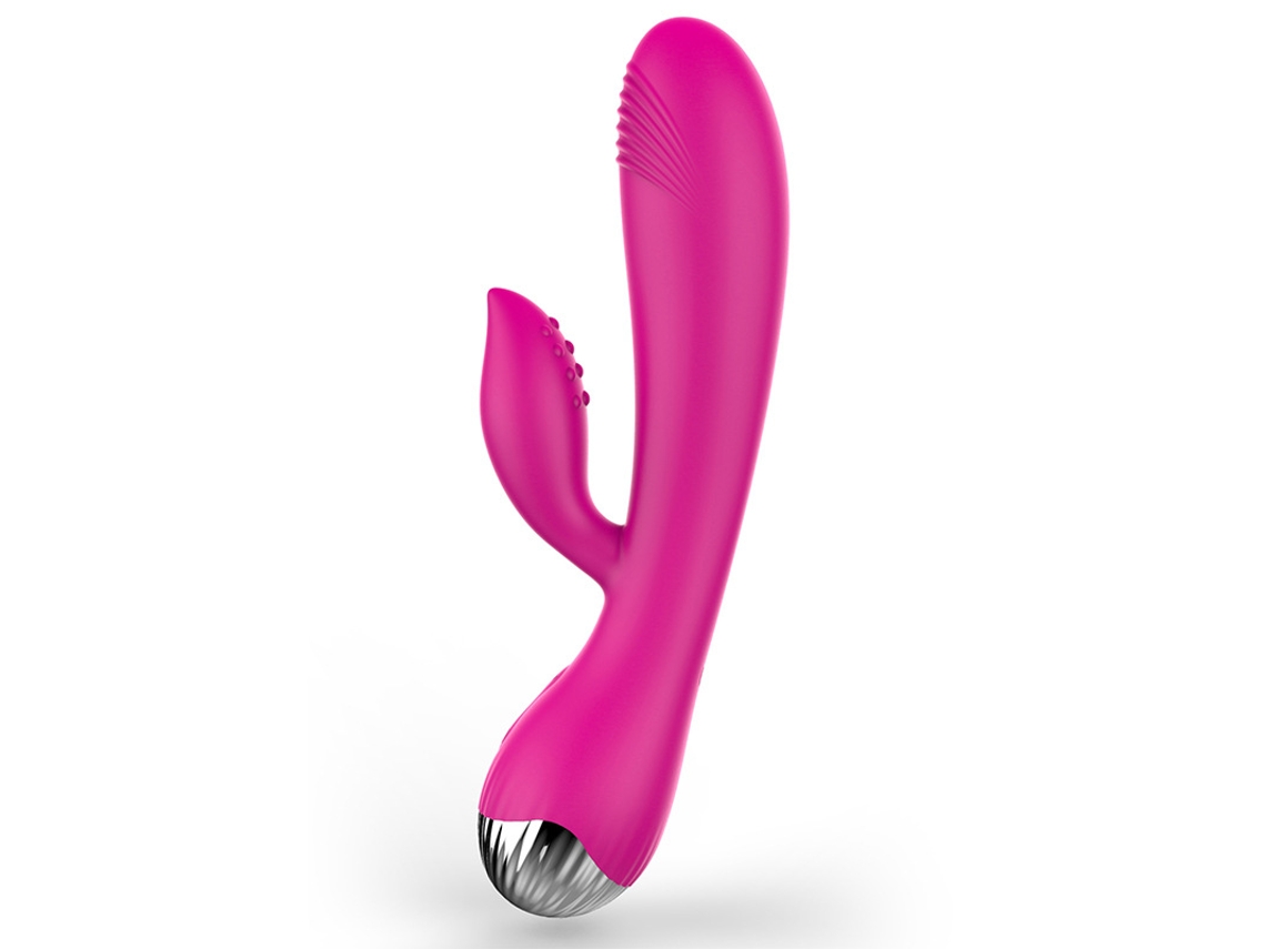 Vibrador Recarregvel Prova Dgua De Silicone Com 10 Modos De Vibrao Para Mulheres (rosa Vermelha)
