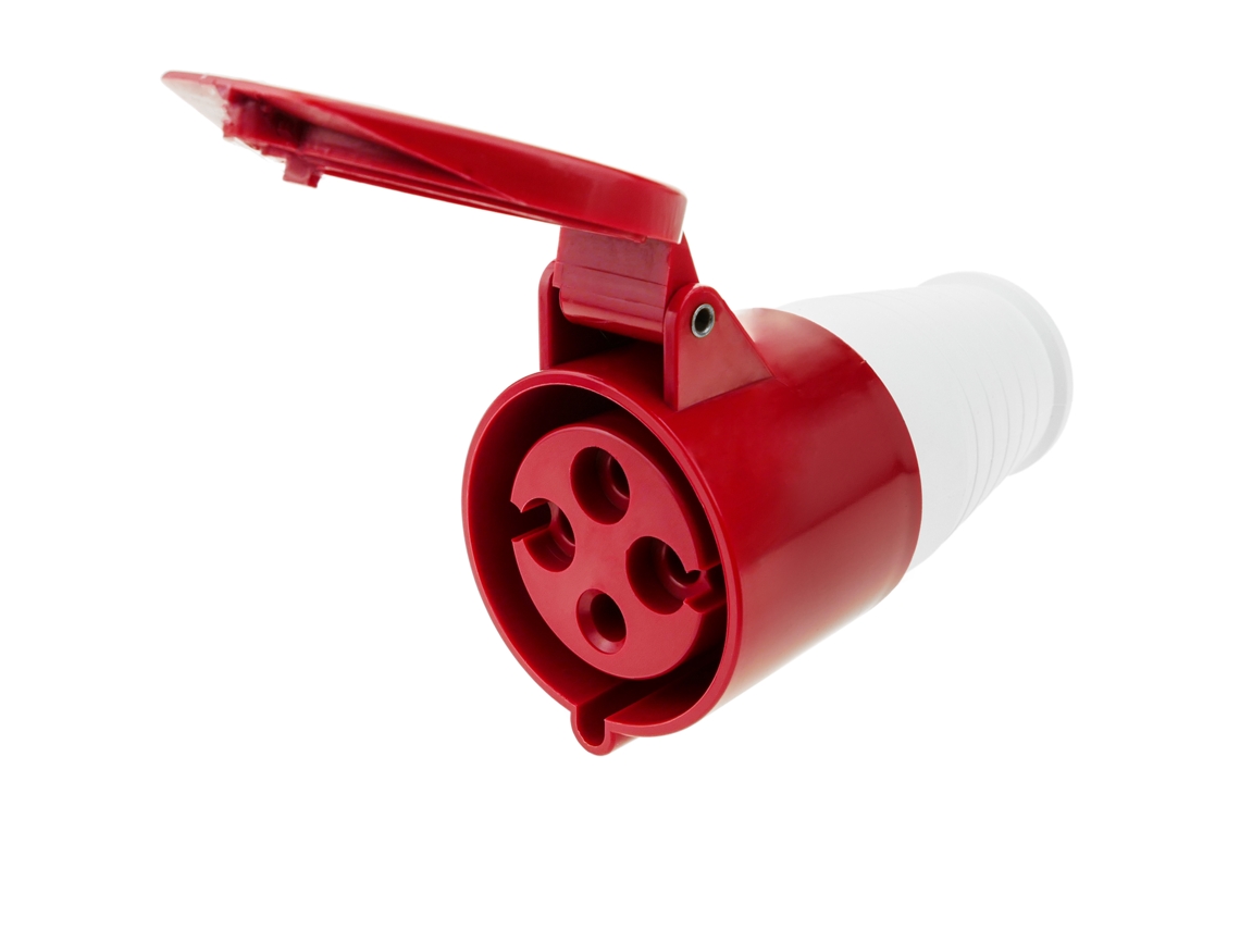 Soquete Industrial Cetac Fêmea 3P + e 32A 380V Ip44 Antena BEMATIK