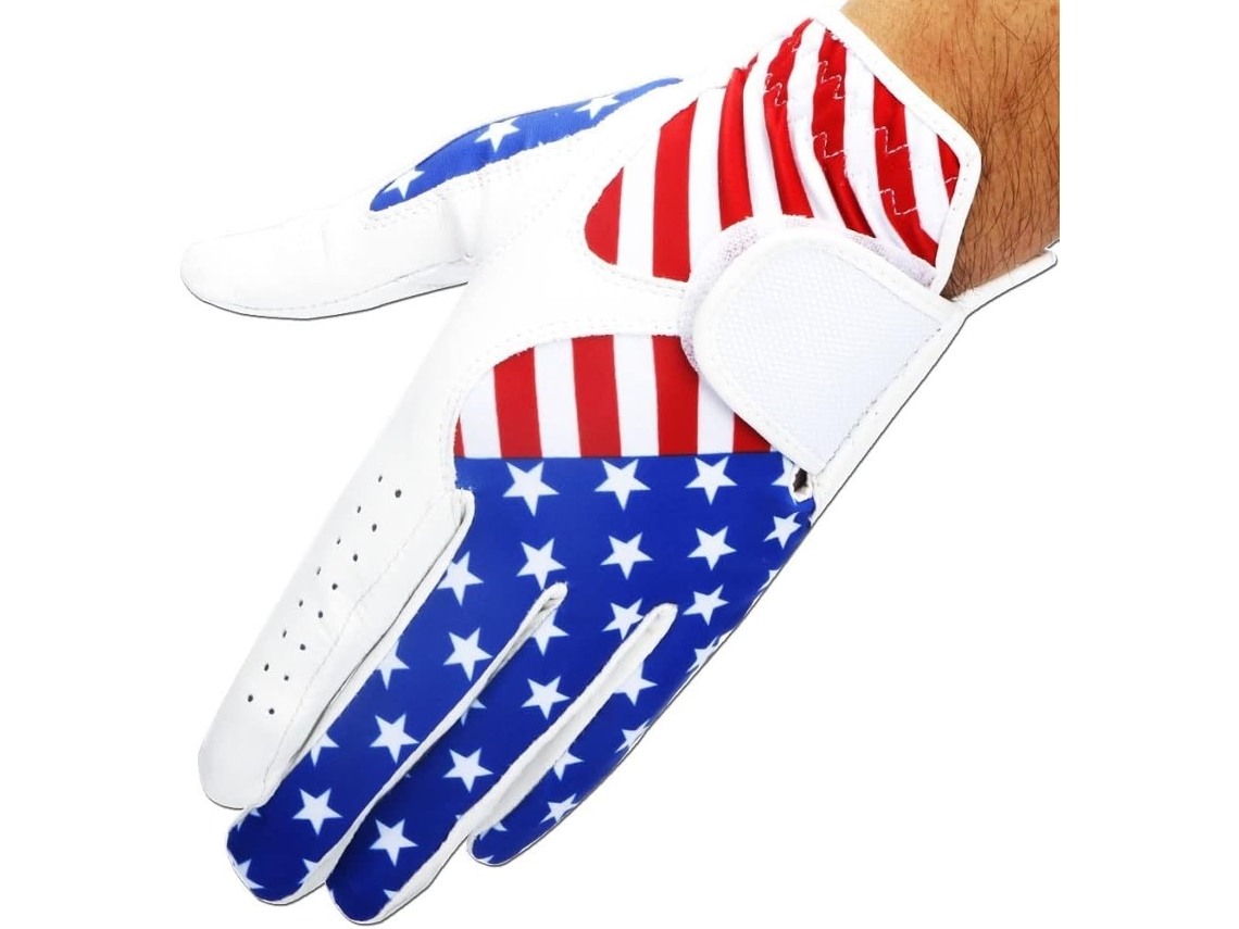 Luvas de Golfe Masculinas, Brancas e Cinza, Para Mão Esquerda ou Direita, Macias, 2 Cores | S/MARCA