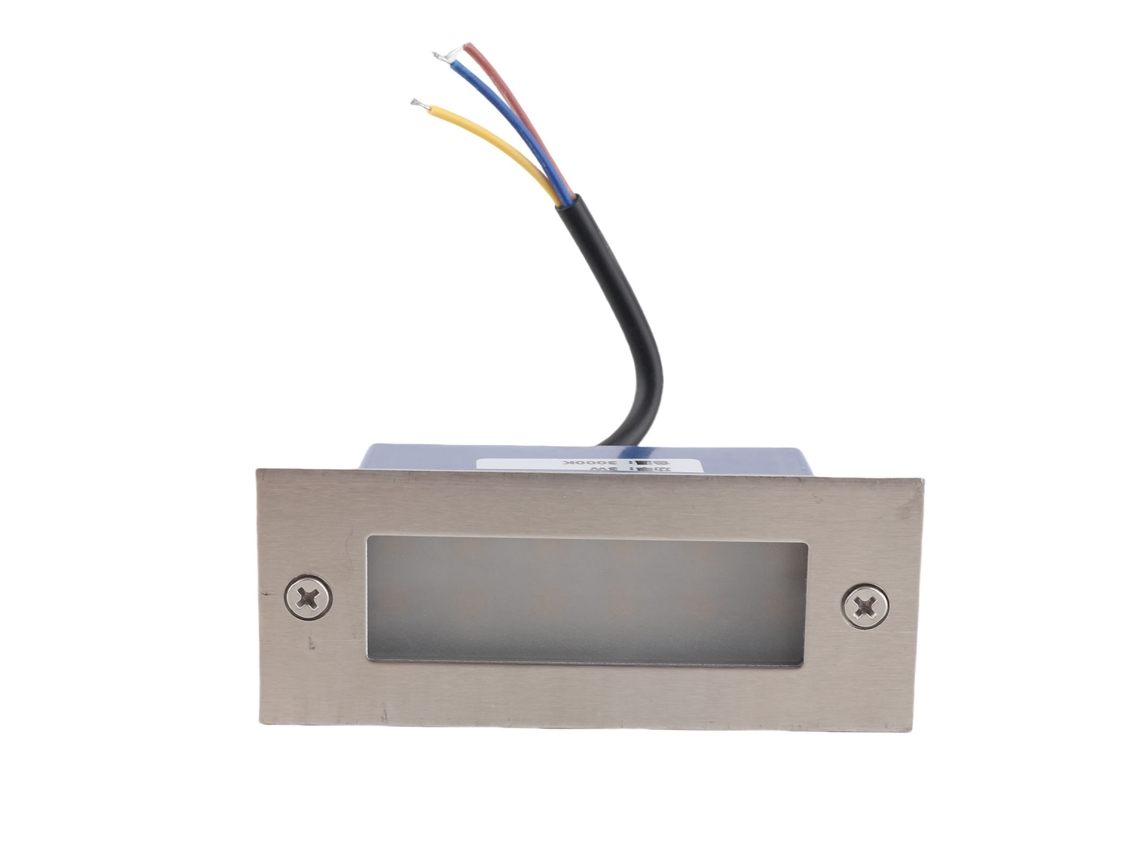 Rebe-luces De Degrau Retangulares Resistentes À Água De Aço Inoxidável Para Interior E Exterior Paisagem Led