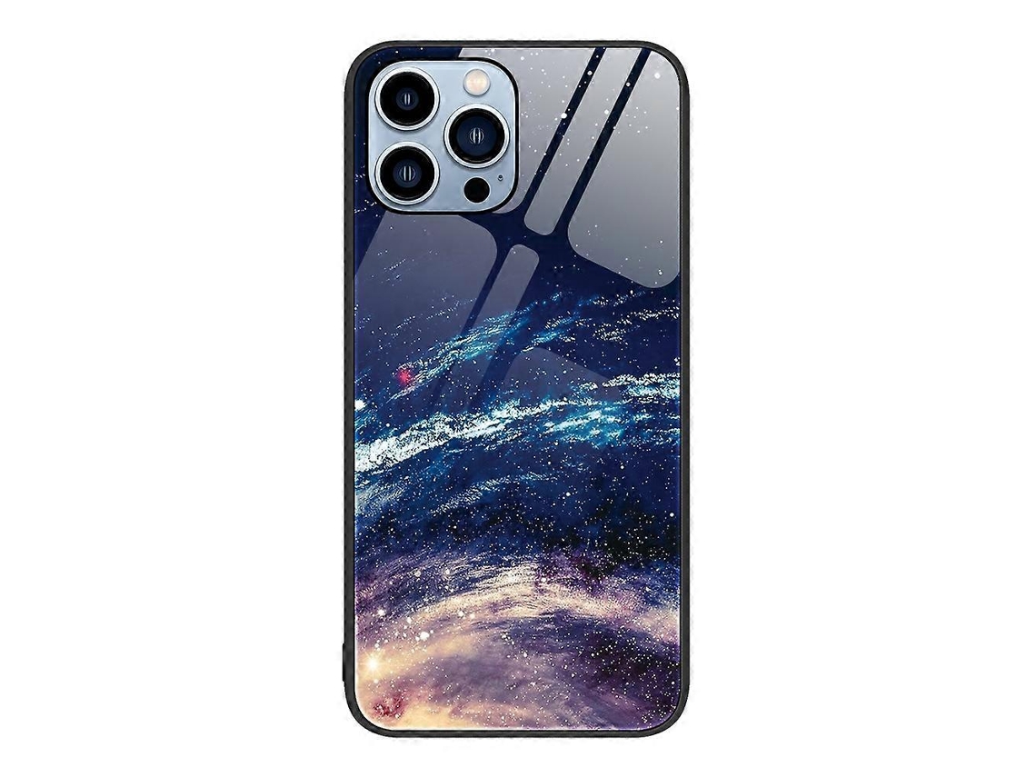 Capa De Celular Com Vidro Pintado Colorido Para Iphone 14 Pro Max
