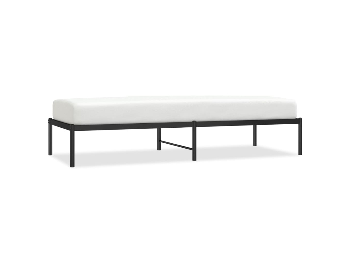 Bed Frame, Bed Frames Vidaxl Preto Aço (75 X 190 Cm)