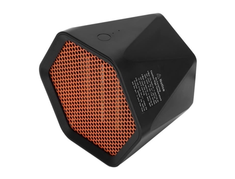 Fdit mini aquecedor de mesa mini pequeno aquecedor elétrico portátil material de escritório doméstico preto 600w (plugue da ue FDIT