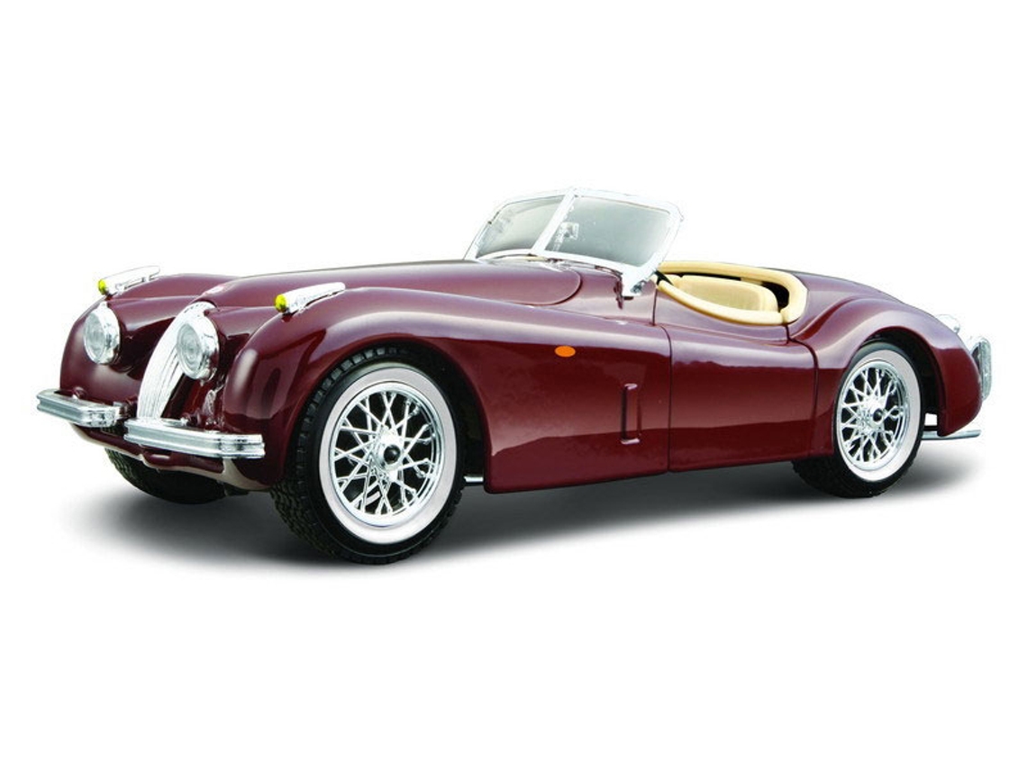 Carro BBURAGO Jaguar XK 120 Roadster (1951) Vermelho 1:24