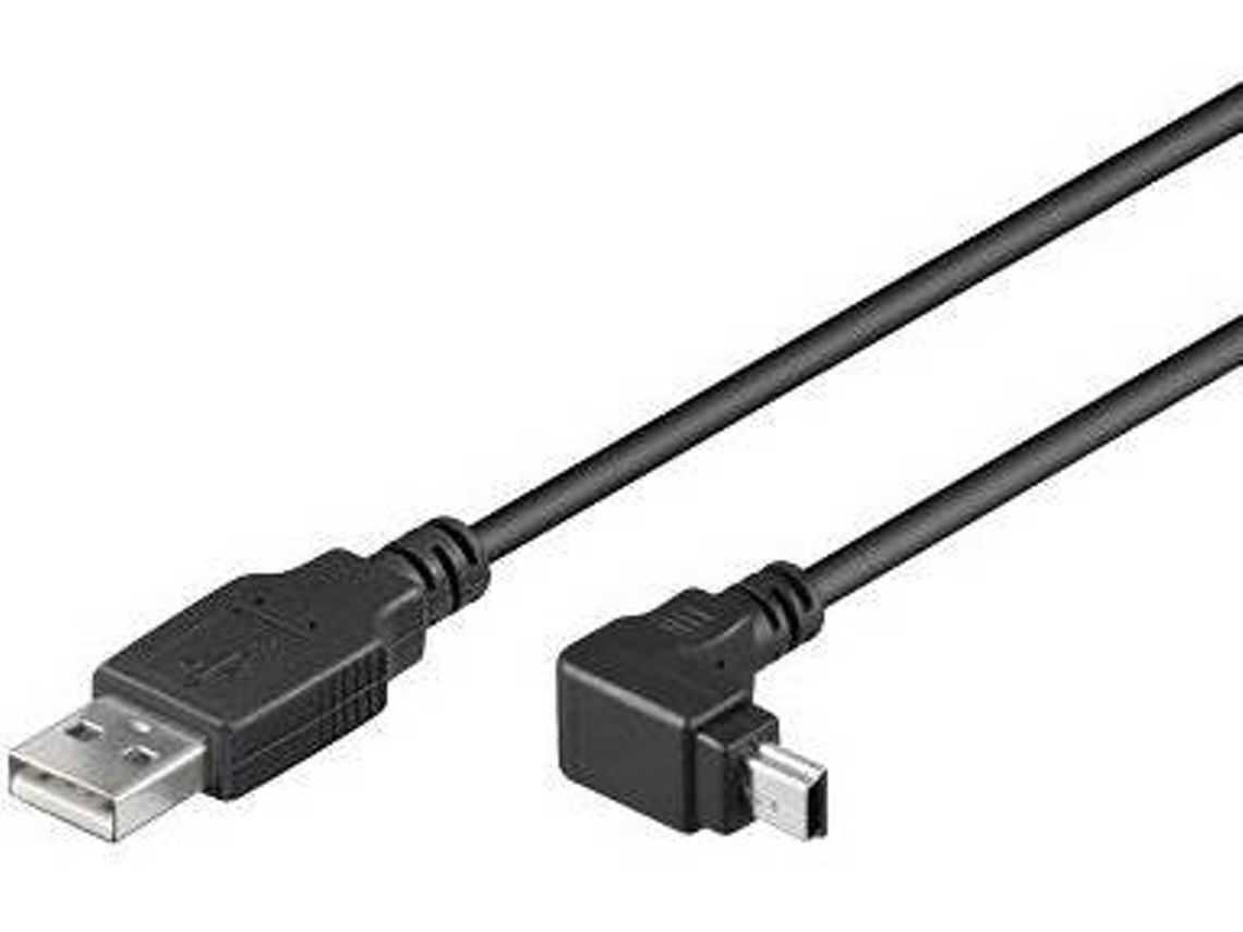 Cabo de Dados TECHLY (USB A - Mini USB B - 1.8 m - Preto)