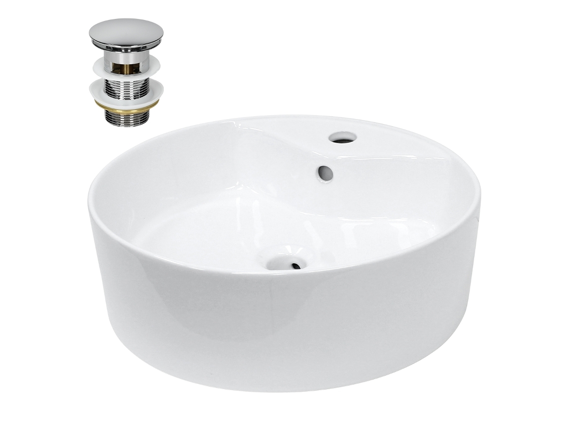 Lavatório ECD GERMANY (46 x 46 x 15.5 - Cerâmica - Branco)