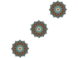 Folhas De Adesivos De Parede Decorativos Autoadesivos Com Mandalas Para Sala De Estar E